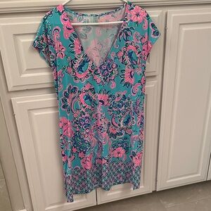 Lilly Pulitzer Blue and Pink Swim Coverup
